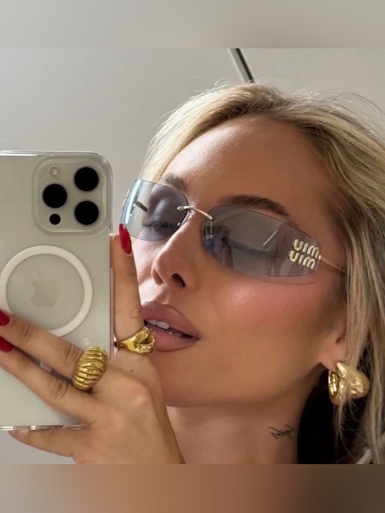 Miu Miu Accessories - Miu Miu aube 75 blue tinted sunglasses
